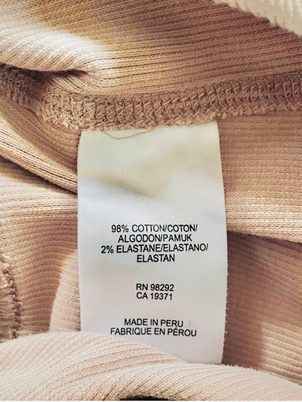 Tibi Ribbed T-Shirt Racerback Bodysuit - Picture 3 of 3